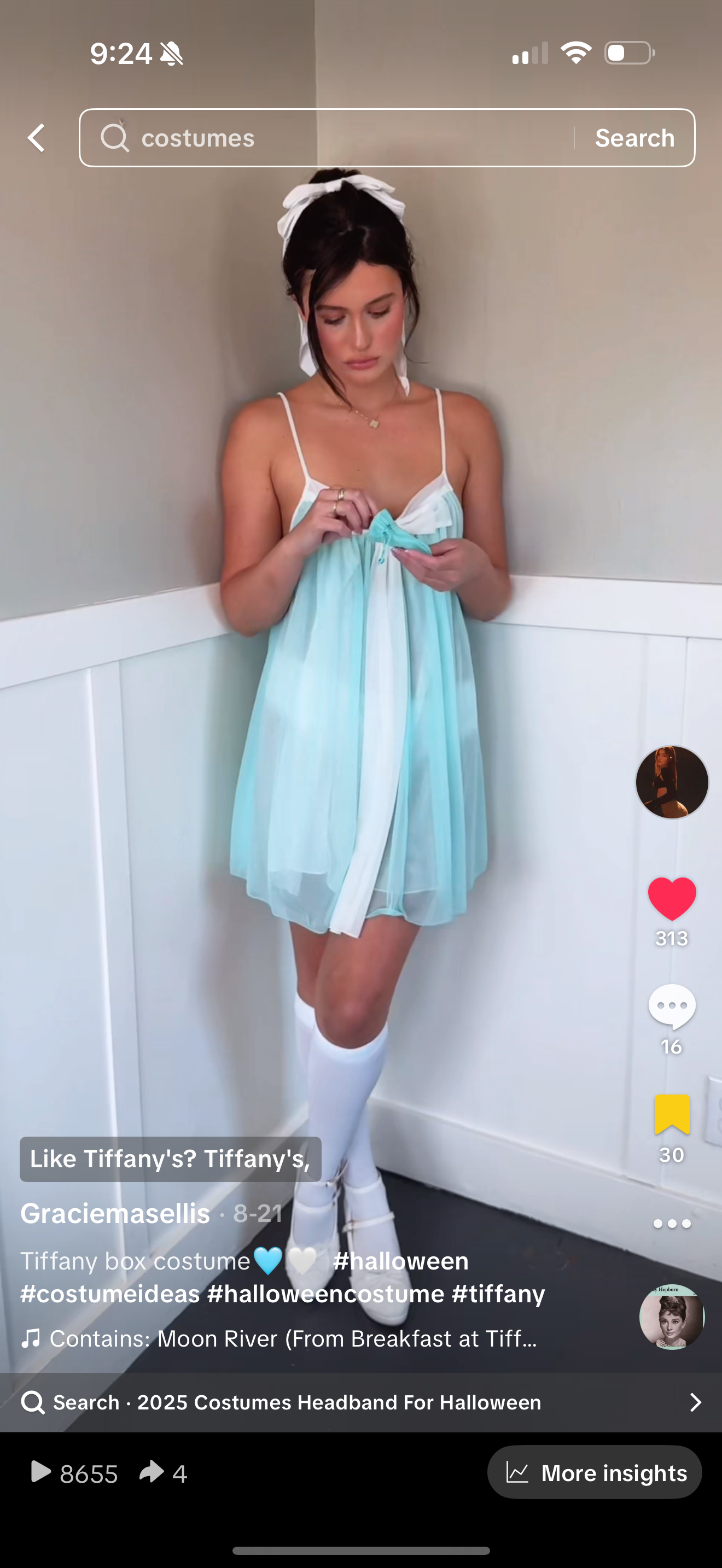 Tiffany box dress vintage costume