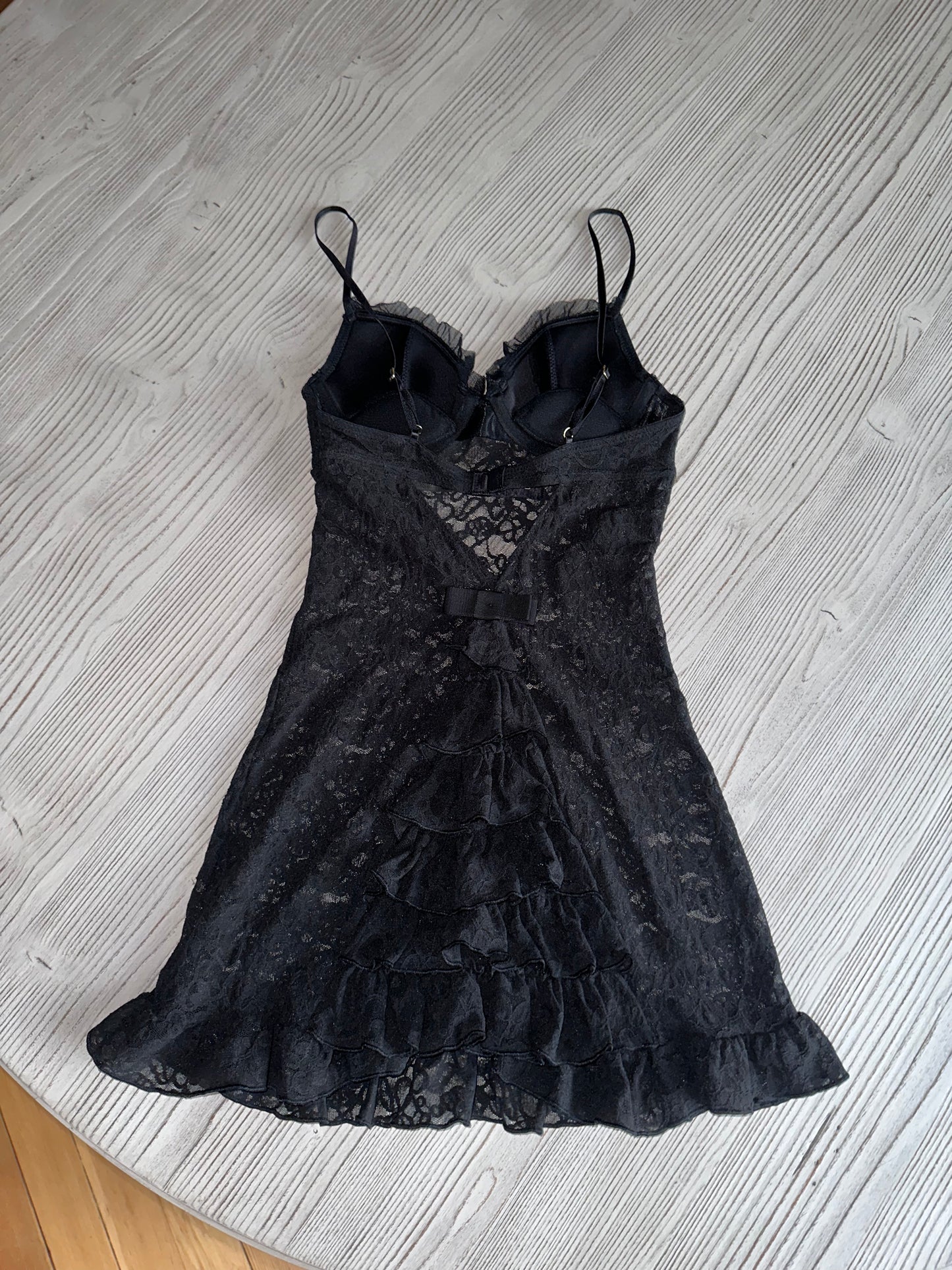 Victoria’s Secret black lace slip dress(XS)🖤