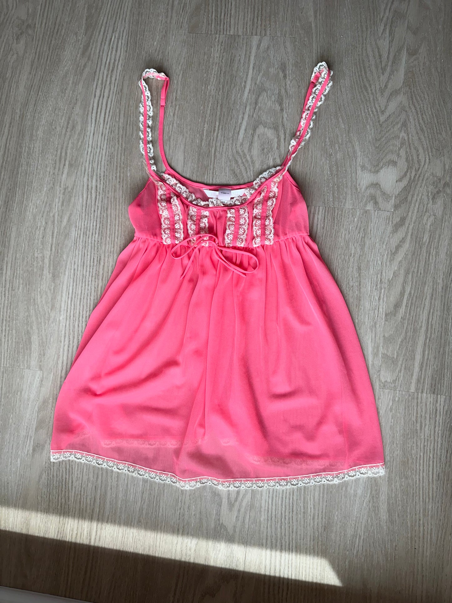 Pink and cream Victoria’s Secret cami💞