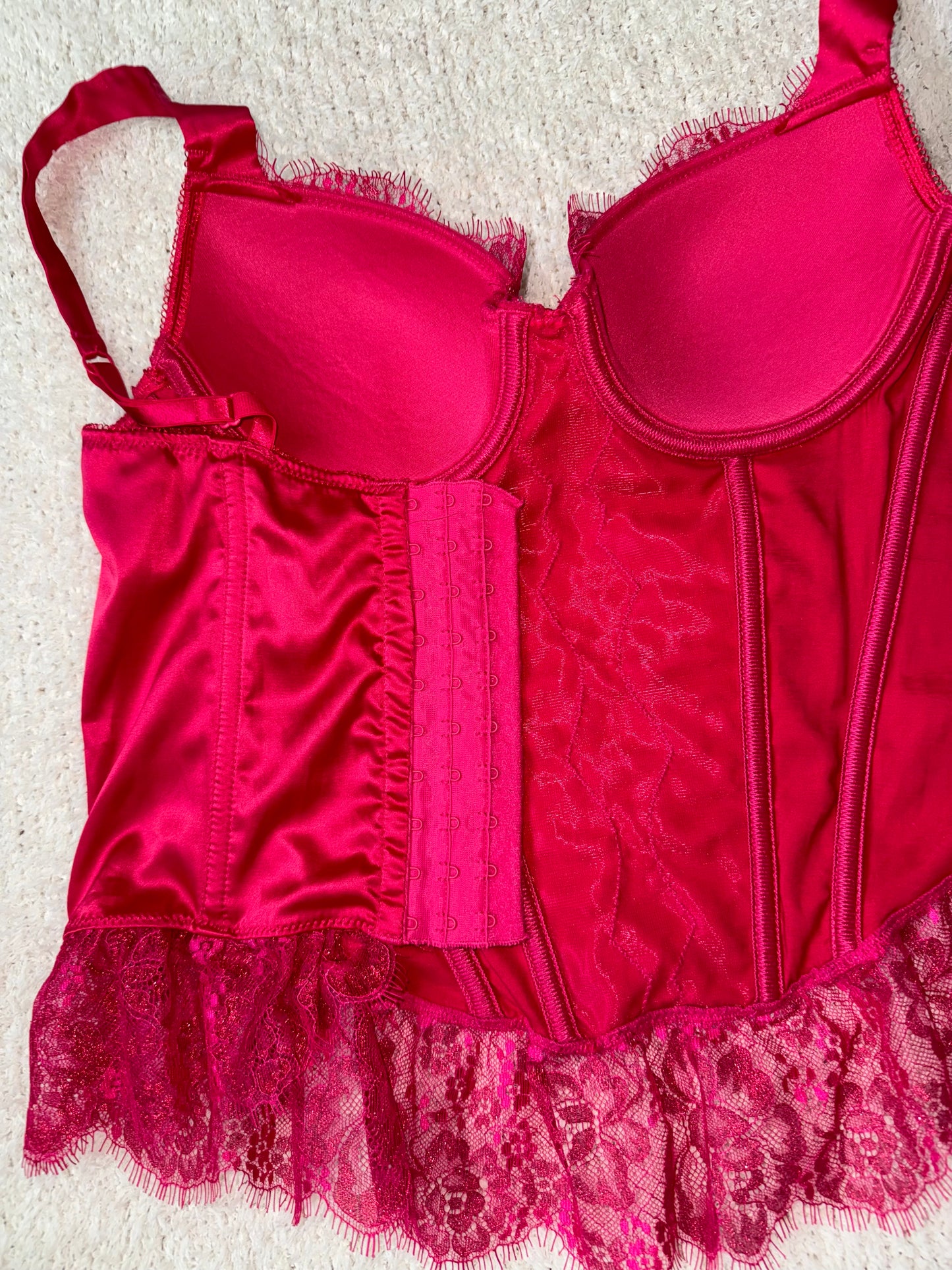 Victoria’s Secret sexy little things hot pink corset 34B